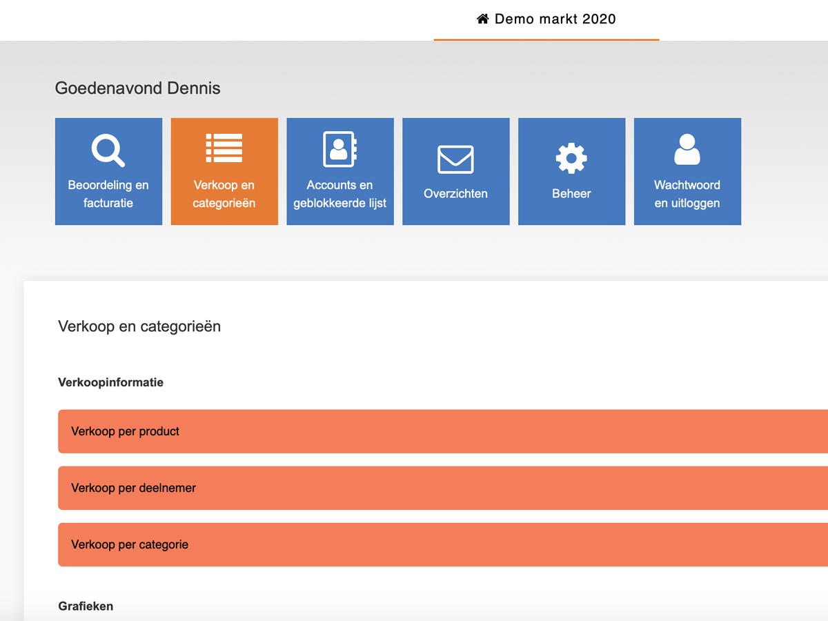 Verkoop en categorieën